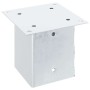 Bases para postes cuadradas 12 uds. Plata 121x121 mm de , Postes de cerca - Ref: Foro24-42000015, Precio: 90,24 €, Descuento: %