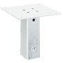 Bases para postes cuadradas 12 uds. Plata 46x46 mm de , Postes de cerca - Ref: Foro24-42000001, Precio: 59,22 €, Descuento: %