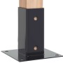 Bases para postes cuadradas 4 uds. Antracita 61x61 mm de , Postes de cerca - Ref: Foro24-42000022, Precio: 28,14 €, Descuento: %