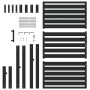 Puerta de jardín con cerradura de aluminio negra 100x150 cm by , garden gates - Ref: Foro24-42004148, Price: 294,94 €, Discou...