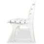 Banco de jardín plástico blanco 145,5 cm von , Gartenbänke - Ref: Foro24-43583, Preis: 87,34 €, Rabatt: %