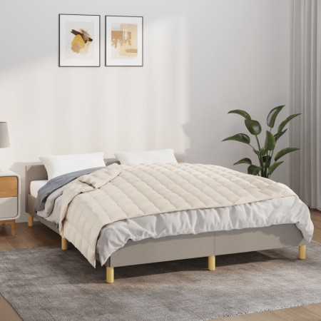 Manta con peso tela color crema claro 122x183 cm 9 kg de , Mantas - Ref: Foro24-3154812, Precio: 58,27 €, Descuento: %