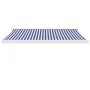Toldo retráctil aluminio y tela azul y blanco 3,5x2,5 m by , Awnings - Ref: Foro24-3154522, Price: 455,63 €, Discount: %