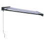 Toldo retráctil aluminio y tela azul y blanco 4x3 m by , Awnings - Ref: Foro24-3154548, Price: 509,35 €, Discount: %