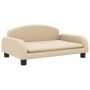 Sofá para niños de tela crema 70x45x30 cm by , Baby and Toddler Furniture - Ref: Foro24-3196357, Price: 78,12 €, Discount: %