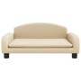 Sofá para niños de tela crema 70x45x30 cm by , Baby and Toddler Furniture - Ref: Foro24-3196357, Price: 78,12 €, Discount: %