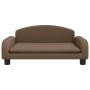 Sofá para niños de tela marrón 70x45x30 cm by , Baby and Toddler Furniture - Ref: Foro24-3196360, Price: 76,77 €, Discount: %