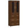 Aparador alto madera contrachapada marrón roble 69,5x34x180 cm by , Sideboards - Ref: Foro24-3198392, Price: 183,70 €, Discou...