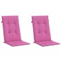Cojín silla de jardín respaldo alto 2 uds tela rosa 120x50x3 cm von , Kissen für Stühle und Sofas - Ref: Foro24-361268, Preis...