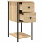 Mesitas noche 2 uds madera ingeniería roble Sonoma 32x42x70 cm by , Nightstands - Ref: Foro24-826096, Price: 113,09 €, Discou...