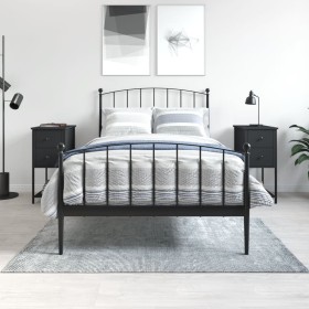 Mesitas de noche 2 uds madera de ingeniería negro 32x42x70 cm by , Nightstands - Ref: Foro24-826094, Price: 160,20 €, Discoun...