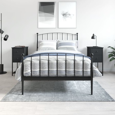 Mesitas de noche 2 uds madera de ingeniería negro 32x42x70 cm by , Nightstands - Ref: Foro24-826094, Price: 160,20 €, Discoun...