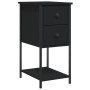 Mesitas de noche 2 uds madera de ingeniería negro 32x42x70 cm by , Nightstands - Ref: Foro24-826094, Price: 160,20 €, Discoun...