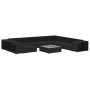 Set muebles de jardín 10 piezas y cojines ratán sintético negro von , Gartensets - Ref: Foro24-46815, Preis: 925,92 €, Rabatt: %