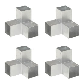 Conectores de postes en Y 4 uds metal galvanizado 91x91 mm von , Zaunpfosten - Ref: Foro24-145474, Preis: 35,11 €, Rabatt: -5%%