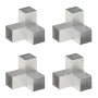 Conectores de postes en Y 4 uds metal galvanizado 91x91 mm de , Postes de cerca - Ref: Foro24-145474, Precio: 37,29 €, Descue...