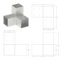 Conectores de postes en Y 4 uds metal galvanizado 91x91 mm de , Postes de cerca - Ref: Foro24-145474, Precio: 37,29 €, Descue...