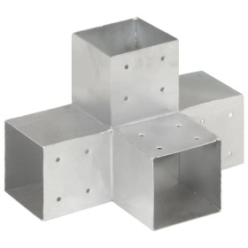 Conector de postes en forma de X metal galvanizado 101x101 mm by , fence posts - Ref: Foro24-145483, Price: 42,57 €, Discount: %