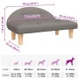 Cama para perros de tela gris taupe 70x52x30 cm von , Betten für Hunde - Ref: Foro24-171936, Preis: 74,44 €, Rabatt: %