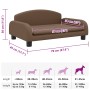 Cama para perros de tela marrón 70x45x30 cm von , Betten für Hunde - Ref: Foro24-171962, Preis: 68,11 €, Rabatt: -5%%