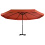 Sombrilla de jardín con base portátil terracota von , Sonnenschirme - Ref: Foro24-276326, Preis: 340,07 €, Rabatt: %