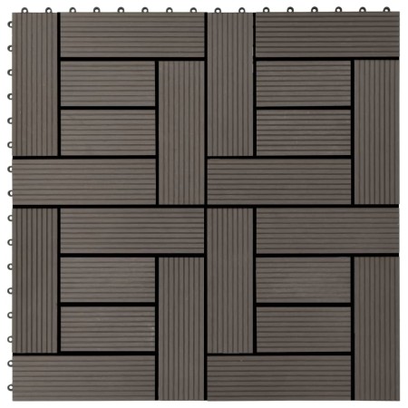 Baldosas de porche WPC 30x30 cm 2 m² marrón oscuro 22 unidades von , Böden und Teppiche - Ref: Foro24-277805, Preis: 121,80 €...