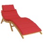 Cojín de tumbona de tela Oxford rojo 186x58x4 cm von , Kissen für Stühle und Sofas - Ref: Foro24-314164, Preis: 51,03 €, Raba...