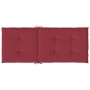 Cojín silla de jardín respaldo alto 2 uds tela rojo 120x50x3 cm by , Cushions for chairs and sofas - Ref: Foro24-314113, Pric...
