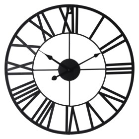 H&S Collection Reloj de pared con números romanos negro von , Wanduhren - Ref: Foro24-445871, Preis: 33,07 €, Rabatt: %