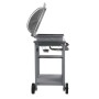Barbacoa portátil de gas con mesita de 3 estantes plateado by , Barbecues - Ref: Foro24-3051184, Price: 169,99 €, Discount: %