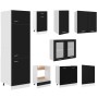 Juego de muebles de cocina 8 piezas madera de ingeniería negro von , Küchenschränke - Ref: Foro24-3067640, Preis: 513,02 €, R...