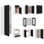 Juego de muebles de cocina 8 piezas madera de ingeniería negro von , Küchenschränke - Ref: Foro24-3067640, Preis: 513,02 €, R...