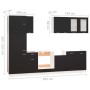Juego de muebles de cocina 8 piezas madera de ingeniería negro von , Küchenschränke - Ref: Foro24-3067640, Preis: 513,02 €, R...