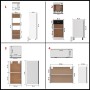 Juego de muebles de cocina 8 piezas madera de ingeniería negro von , Küchenschränke - Ref: Foro24-3067640, Preis: 513,02 €, R...