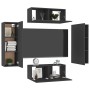 Set de muebles de salón TV 4 pzas madera de ingeniería negro von , TV-Möbel - Ref: Foro24-3078771, Preis: 172,20 €, Rabatt: -5%%