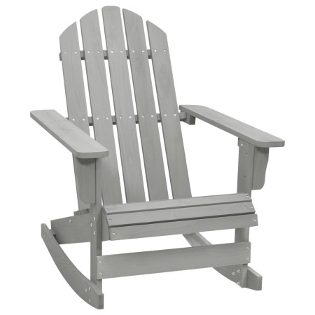 Mecedora de jardín de madera gris de , Sillas de jardín - Ref: Foro24-45704, Precio: 95,14 €