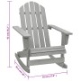 Mecedora de jardín de madera gris de , Sillas de jardín - Ref: Foro24-45704, Precio: 95,14 €
