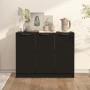 Aparador de madera contrachapada negro 90,5x30x70 cm de , Aparadores - Ref: Foro24-811188, Precio: 80,42 €, Descuento: %