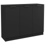 Aparador de madera contrachapada negro 90,5x30x70 cm de , Aparadores - Ref: Foro24-811188, Precio: 80,42 €, Descuento: %