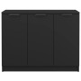 Aparador de madera contrachapada negro 90,5x30x70 cm de , Aparadores - Ref: Foro24-811188, Precio: 80,42 €, Descuento: %