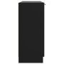 Aparador de madera contrachapada negro 90,5x30x70 cm de , Aparadores - Ref: Foro24-811188, Precio: 80,42 €, Descuento: %