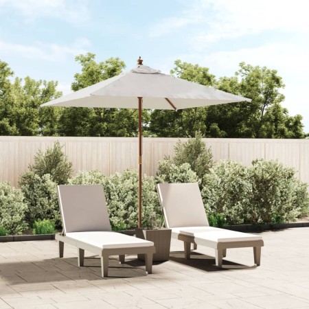 Sombrilla de jardín poste de madera color arena 198x198x231 cm von , Sonnenschirme - Ref: Foro24-363183, Preis: 67,45 €, Raba...