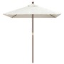 Sombrilla de jardín poste de madera color arena 198x198x231 cm von , Sonnenschirme - Ref: Foro24-363183, Preis: 67,45 €, Raba...
