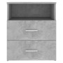 Mesita de noche gris hormigón 50x32x60 cm by , Nightstands - Ref: Foro24-803280, Price: 67,24 €, Discount: %