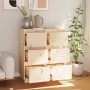 Aparador 2 uds madera maciza de pino 32x34x75 cm de , Aparadores - Ref: Foro24-813366, Precio: 109,03 €, Descuento: %