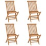 Set de comedor de jardín plegable 5 pzas madera maciza de teca by , Garden sets - Ref: Foro24-3096573, Price: 490,03 €, Disco...
