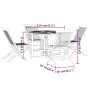 Set de comedor de jardín plegable 5 pzas madera maciza de teca by , Garden sets - Ref: Foro24-3096573, Price: 490,03 €, Disco...