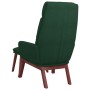Sillón de relax con reposapiés tela verde oscuro by , Armchairs - Ref: Foro24-3097568, Price: 149,52 €, Discount: %
