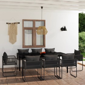Juego de comedor de jardín 9 piezas negro von , Gartensets - Ref: Foro24-3099082, Preis: 735,55 €, Rabatt: %