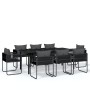 Juego de comedor de jardín 9 piezas negro von , Gartensets - Ref: Foro24-3099082, Preis: 735,55 €, Rabatt: %